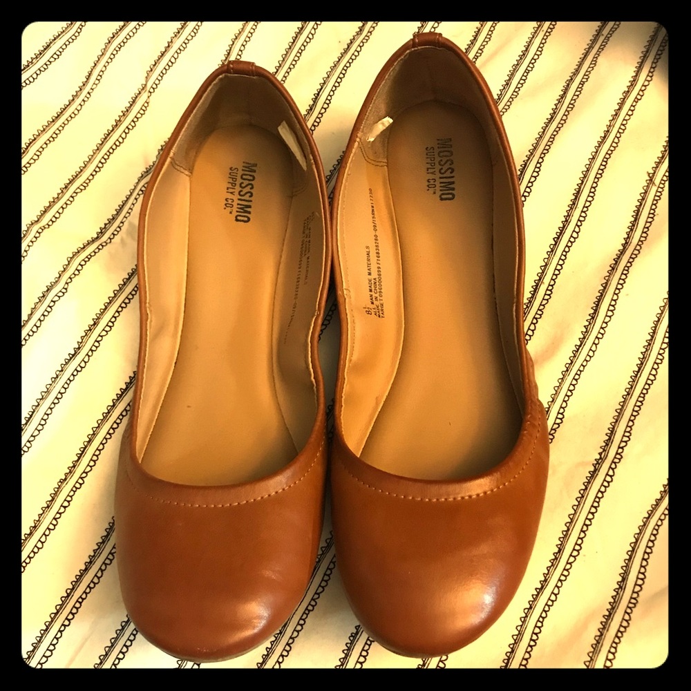 SOLD Beautiful Cognac Ballet Flats Mossimo 8.5